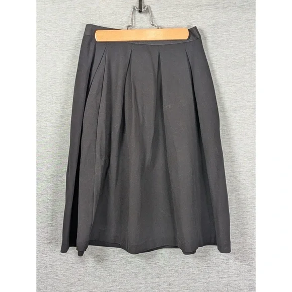 Uniqlo Black Pleated Midi Skirt - Picture 2 of 5
